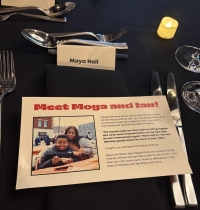 moya flier at dinner